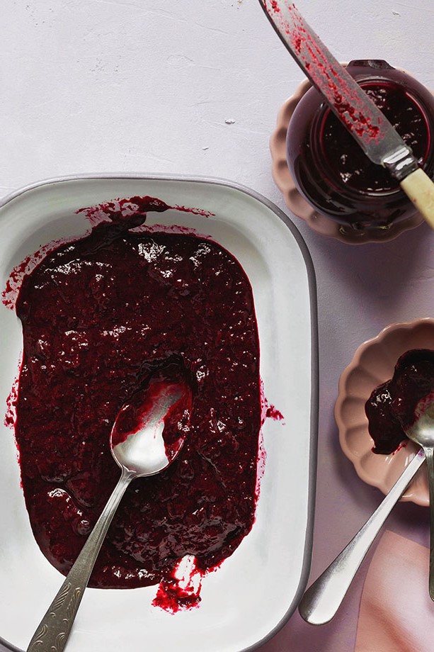 Sugar-free plum jam.