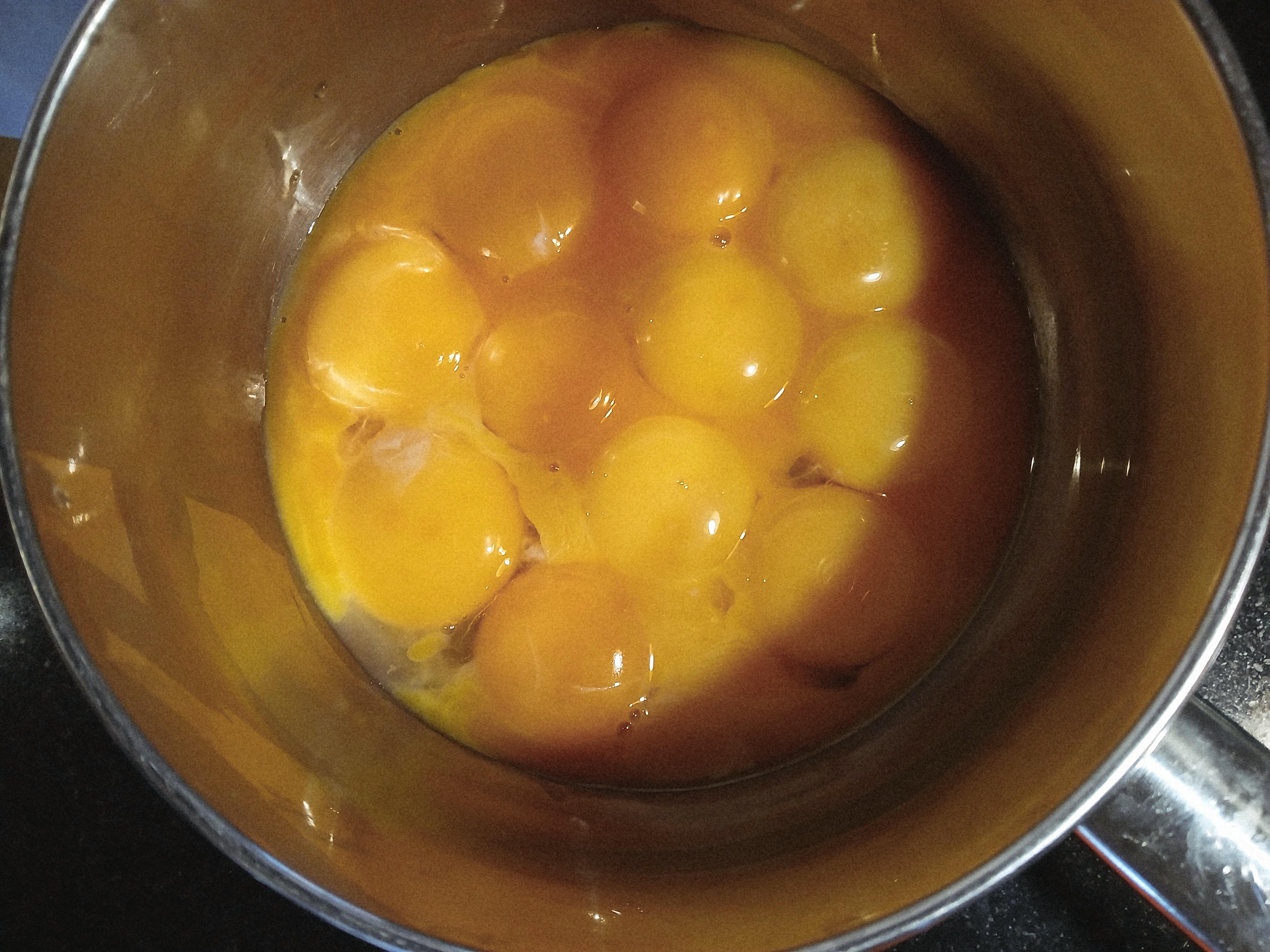 Vanilla and chocolate crème mousseline.