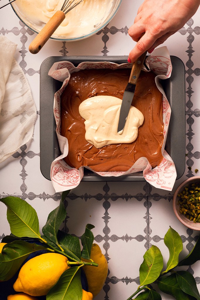 Decadent, one-pot, Tahini Cheesecake Brownies You’ll Love