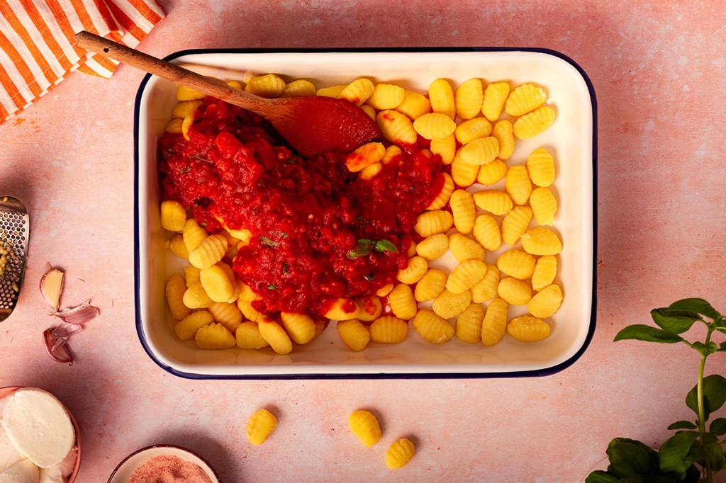 Gnocchi Alla Sorrentina
Sorrento-style Baked Gnocchi with Tomato Sauce and Mozzarella
