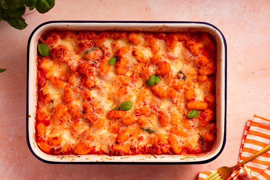 Gnocchi Alla Sorrentina Sorrento-style Baked Gnocchi with Tomato Sauce and Mozzarella